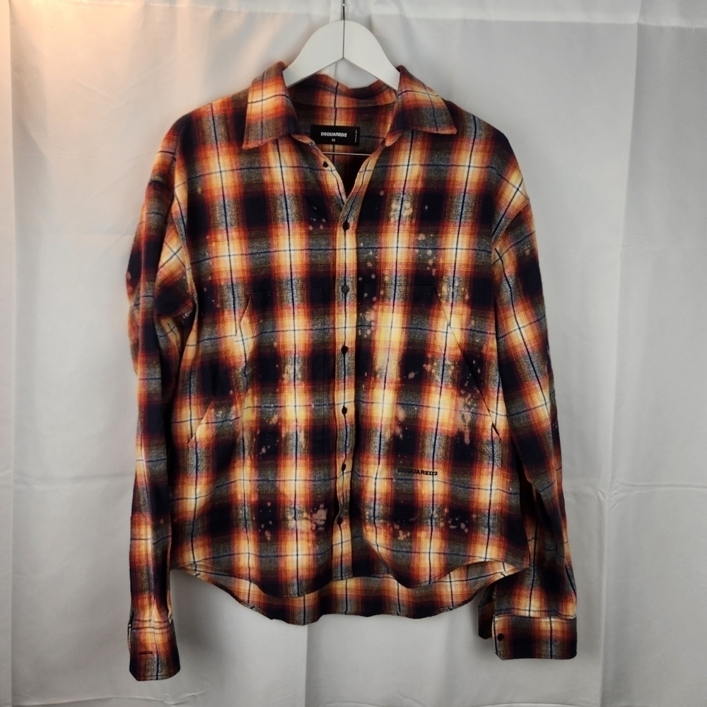 DSQUARED2 check-pattern shirt size M(50) new no tags - Picture 5 of 16